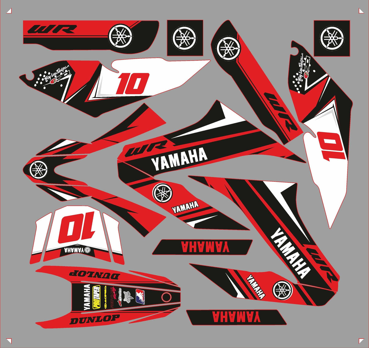 Kit Déco YAMAHA WRR WRX 125 - RED