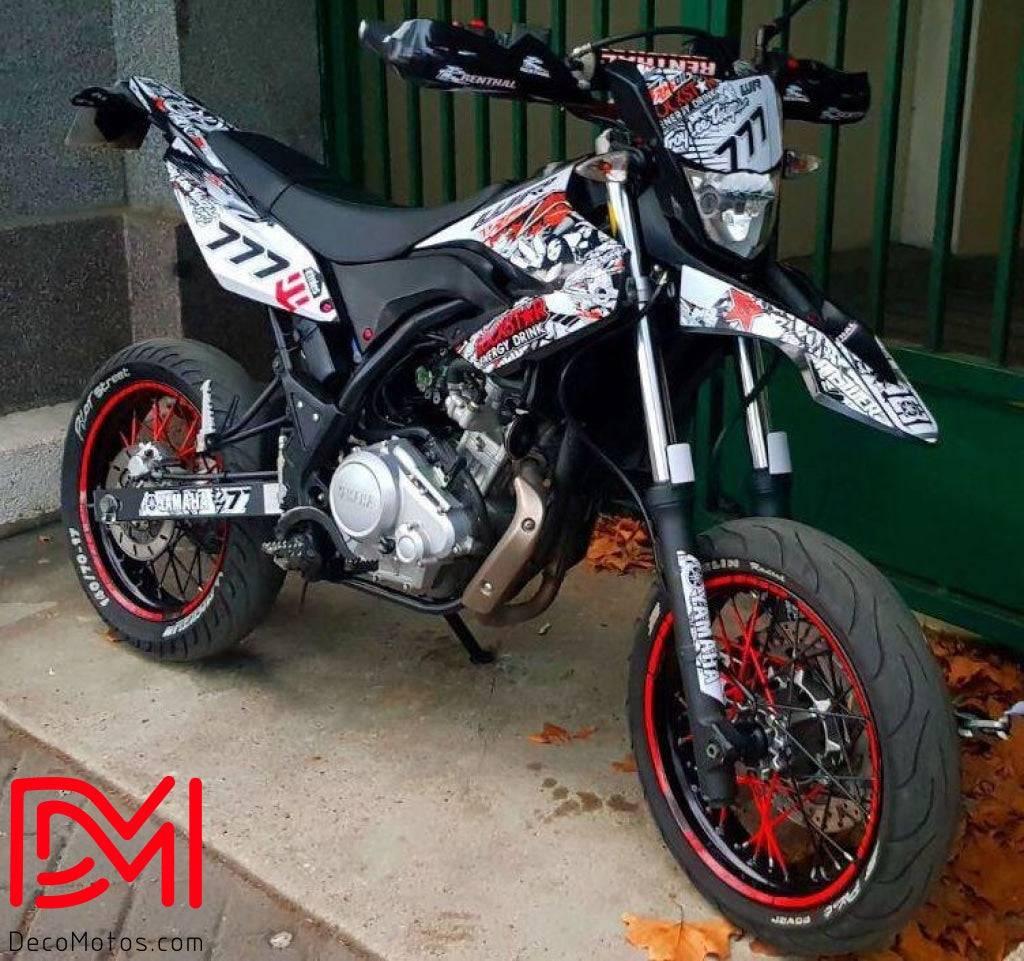 Kit Déco Yamaha WRR WRX 125 - ROCKSTAR RED
