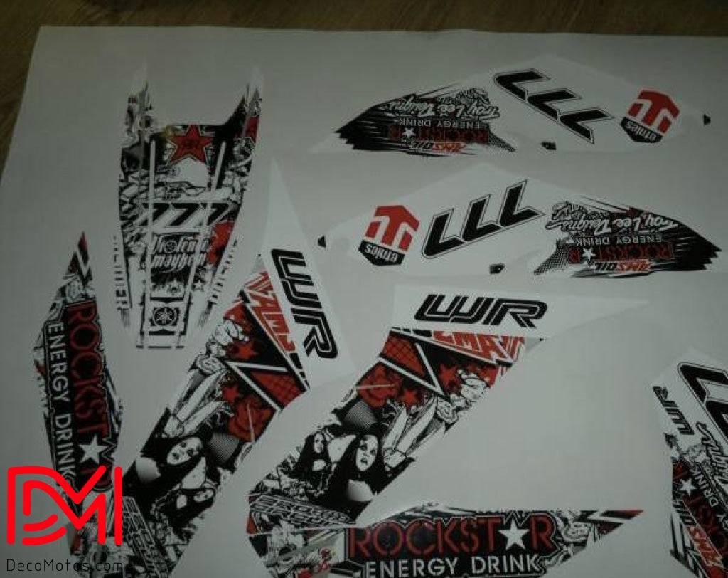 Kit Déco Yamaha WRR WRX 125 - ROCKSTAR RED