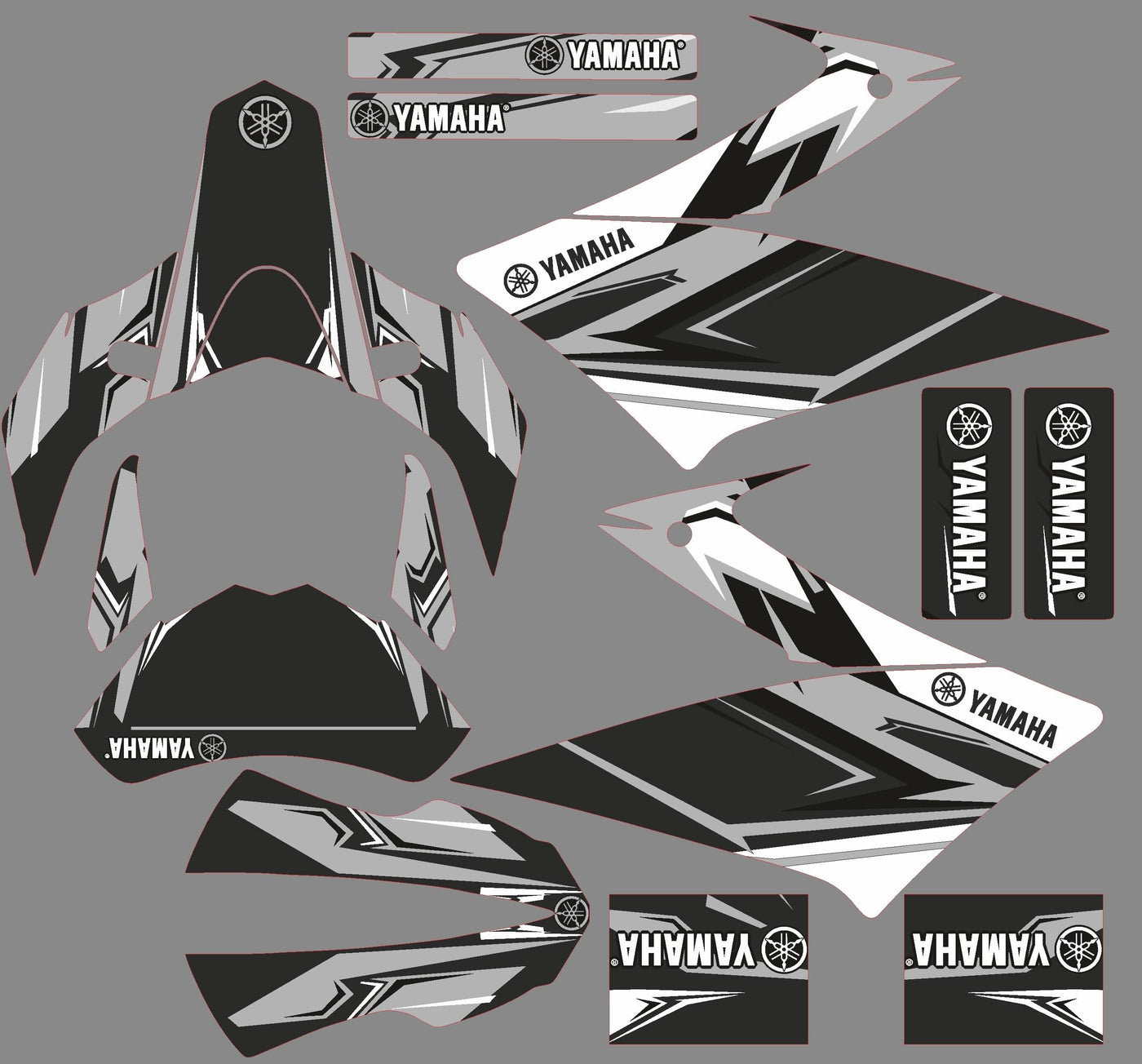 Kit déco YAMAHA XT 660 X APRES 2006 GREY