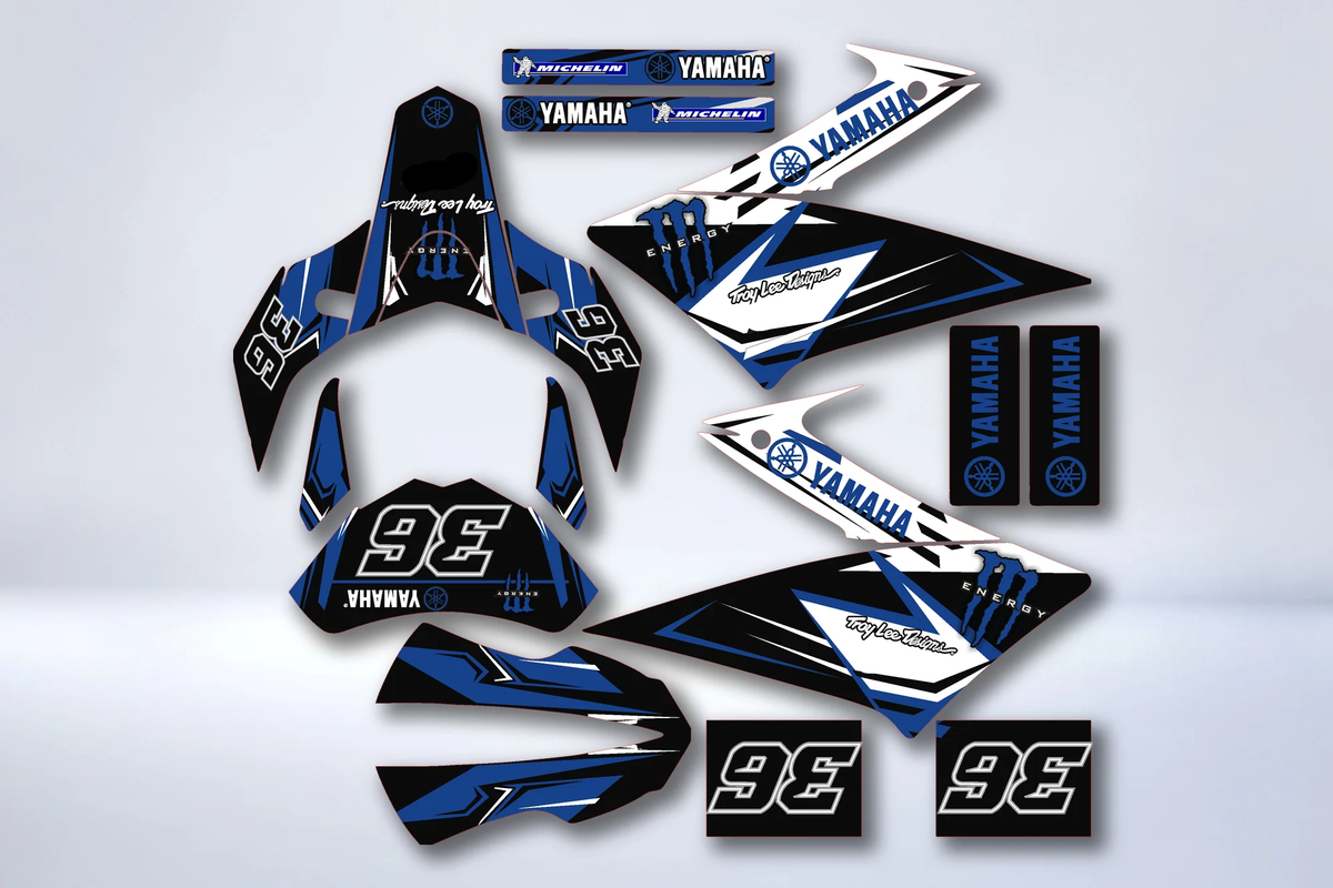 Kit déco YAMAHA XT 660 X APRES 2006 MONSTER BLUE