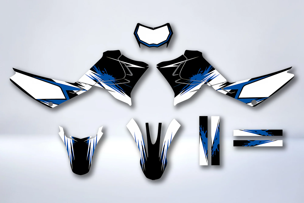 YAMAHA XTZ 125 graphics kit - BLUE
