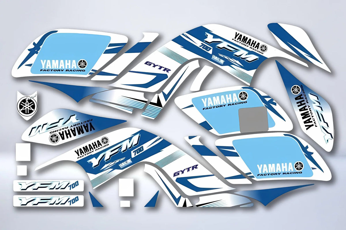 Yamaha YFM 700 RAPTOR 2006-2012 graphics kit - BLUE WHITE