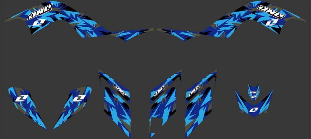 Kit déco Yamaha YFM 700 RAPTOR 2006-2012 - URBAN BLUE