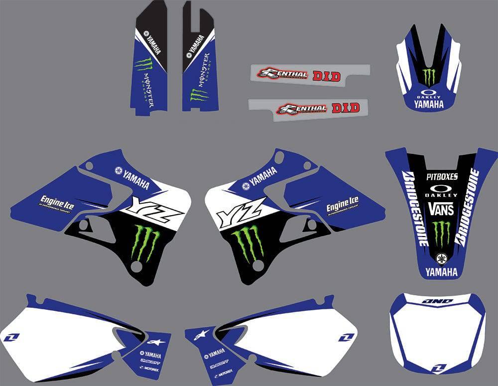YAMAHA YZ 125-250 1996-2001 graphics kit - MONSTER #2
