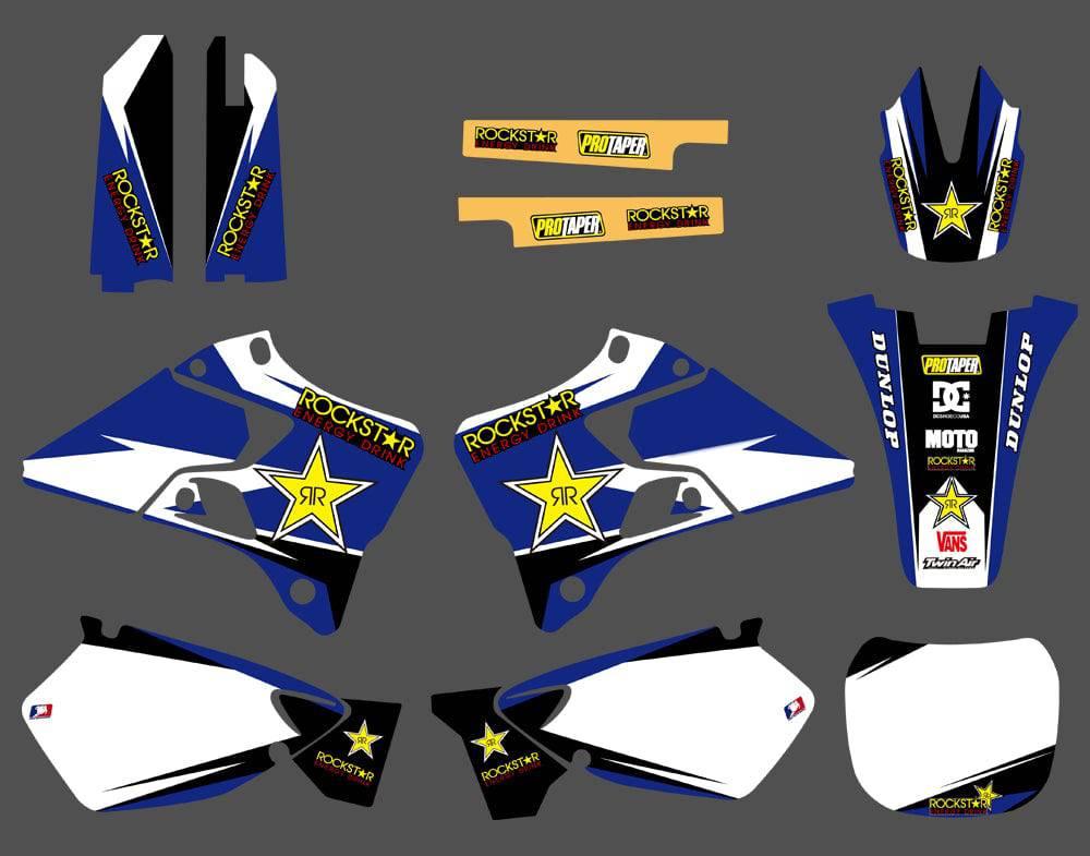 Kit déco YAMAHA YZ 125-250 1996-2001 ROCKSTAR