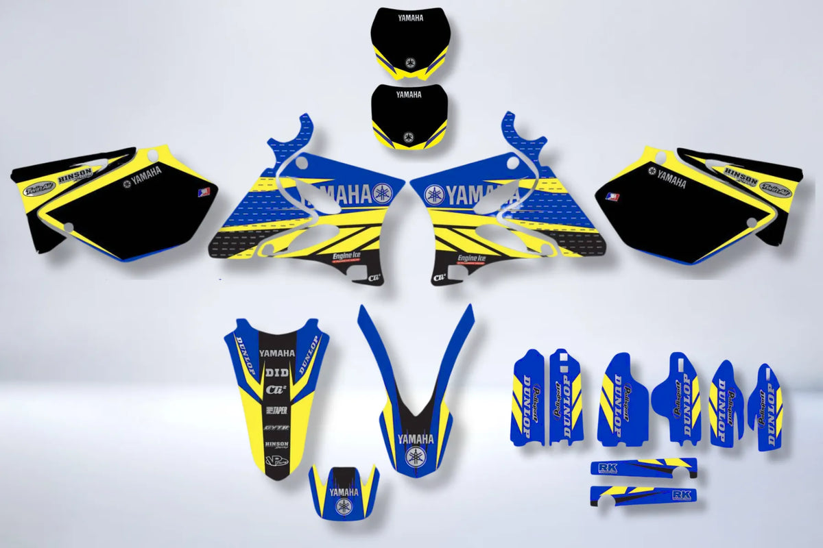 Kit déco YAMAHA YZ 125-250 2002-2014 - BLUE YELLOW