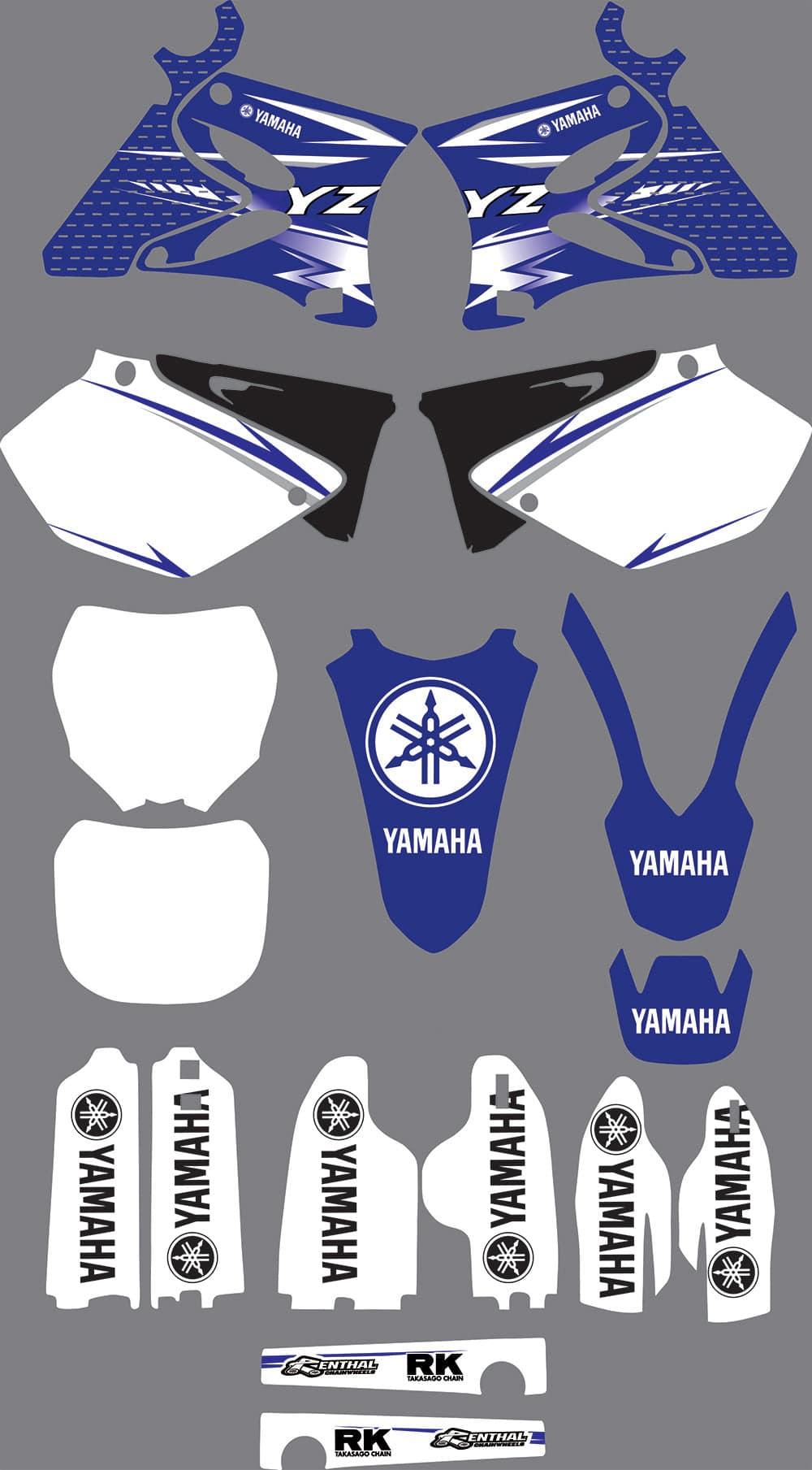 graphics kit YAMAHA YZ 125-250 2002-2014 Origine Simple