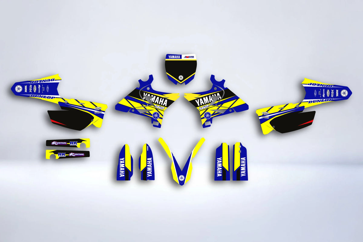 YAMAHA YZ 125-250 2002-2020 graphics kit UFO RESTYLE - BLUE YELLOW