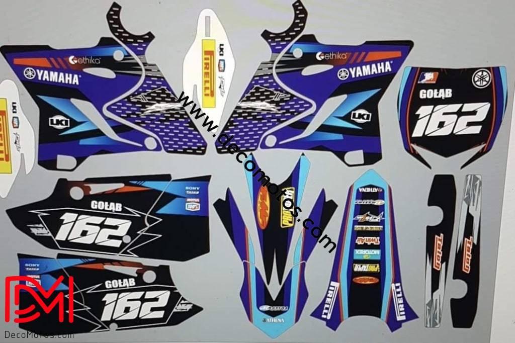Kit Déco YAMAHA YZ 125-250 2015-2021 BLEU