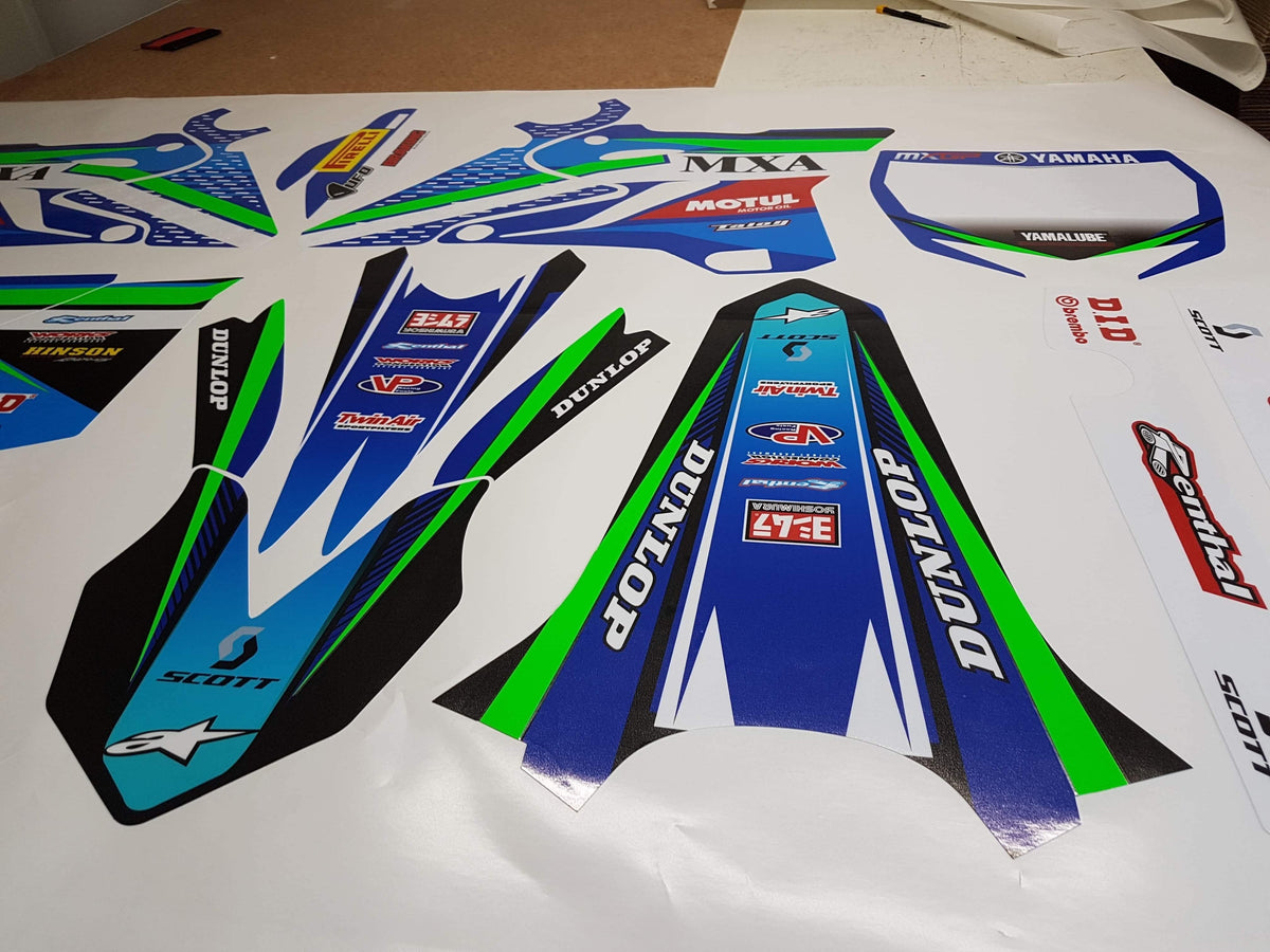 graphics kit YAMAHA YZ 125-250 2015-2021 GREEN FLUO