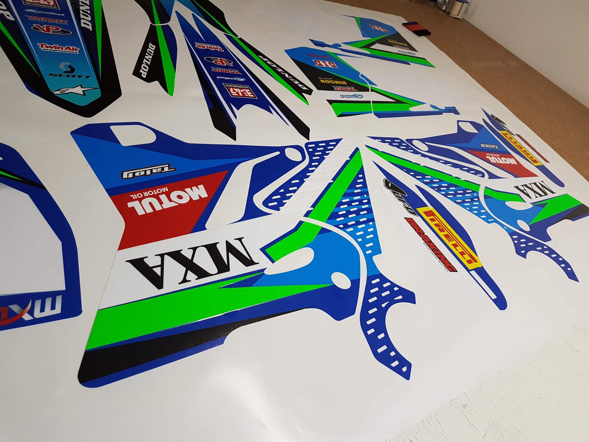 graphics kit YAMAHA YZ 125-250 2015-2021 GREEN FLUO