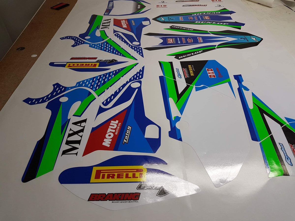 graphics kit YAMAHA YZ 125-250 2015-2021 GREEN FLUO