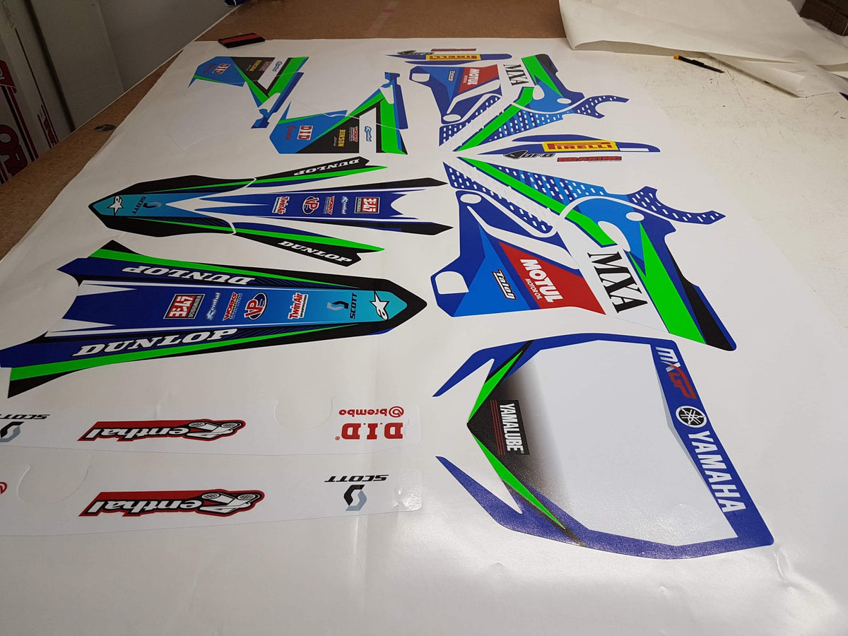 graphics kit YAMAHA YZ 125-250 2015-2021 GREEN FLUO