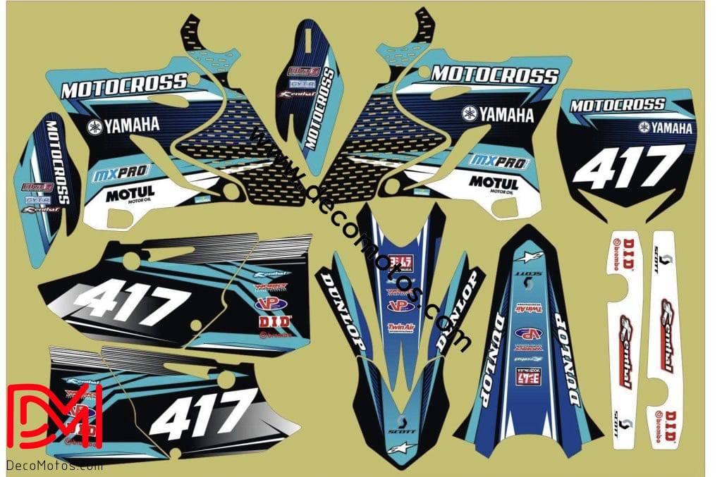 Kit Déco YAMAHA YZ 125-250 2015-2021 TURQUOISE