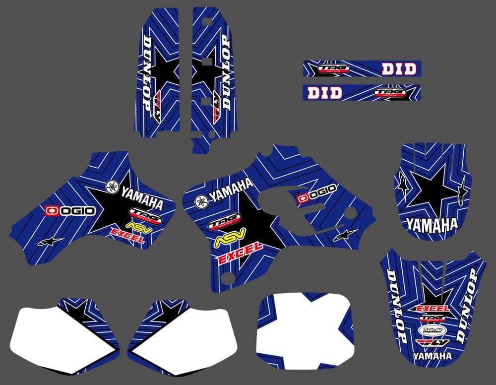 Kit déco YAMAHA YZ 80 1993-2001 - WHITE LINE