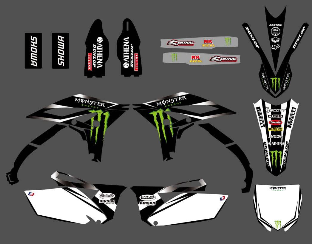 Kit Déco YAMAHA YZF 250 2010-2013 Black Monster