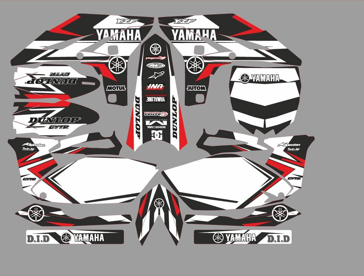 Kit Déco YAMAHA YZF 250 2010-2013 ORIGINAL RED