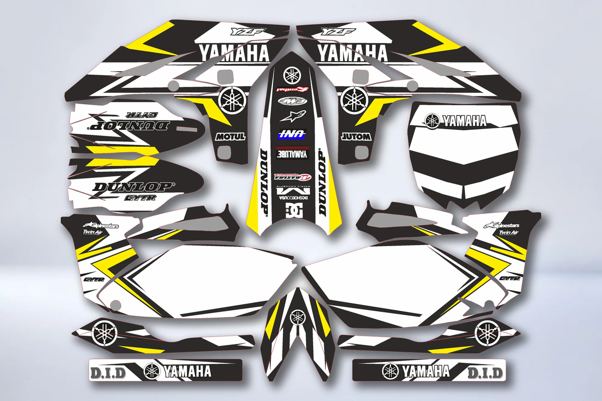 Kit Déco YAMAHA YZF 250 2010-2013 - ORIGINAL YELLOW