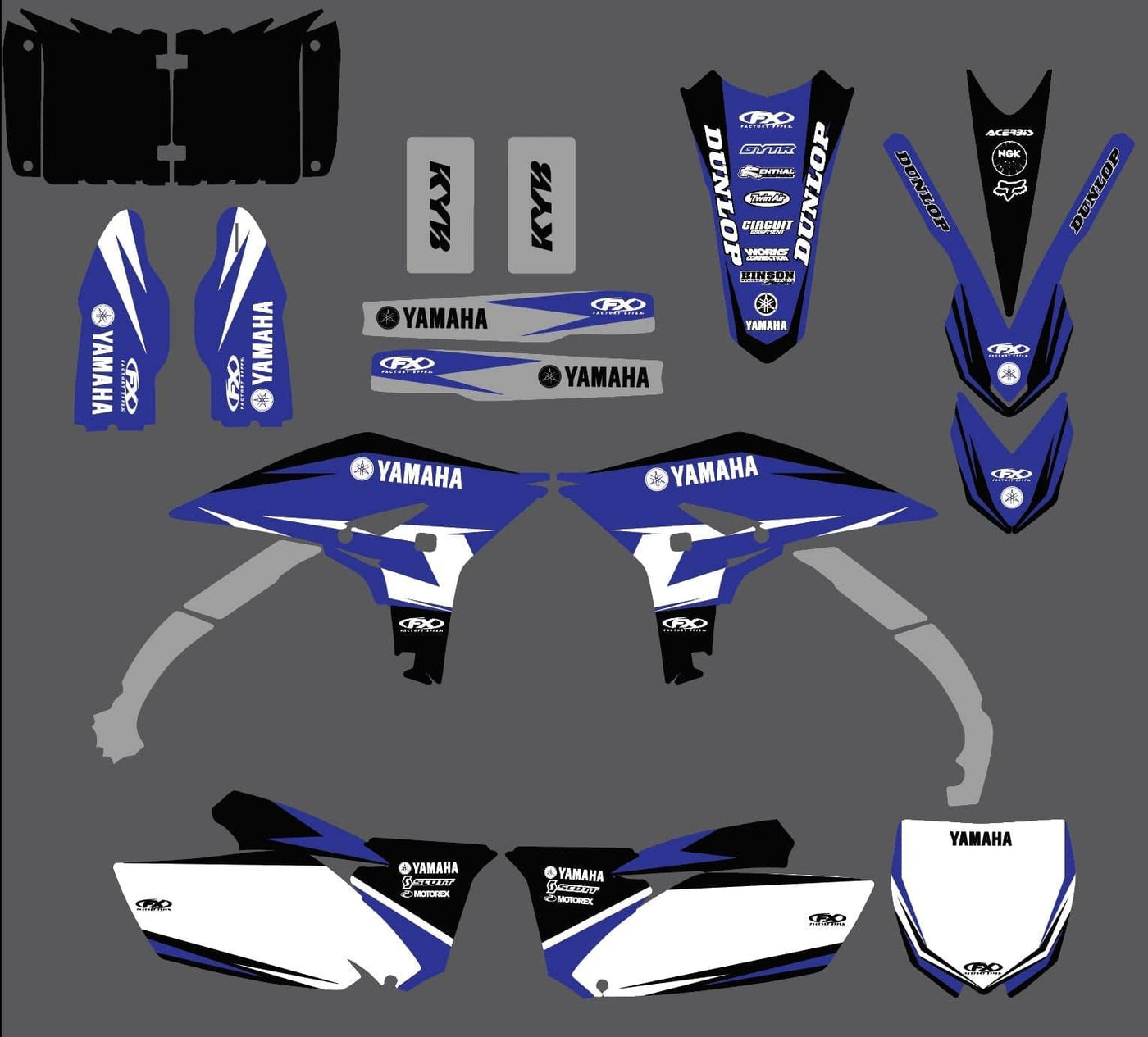 Kit Déco YAMAHA YZF 250 2010-2013 Origine