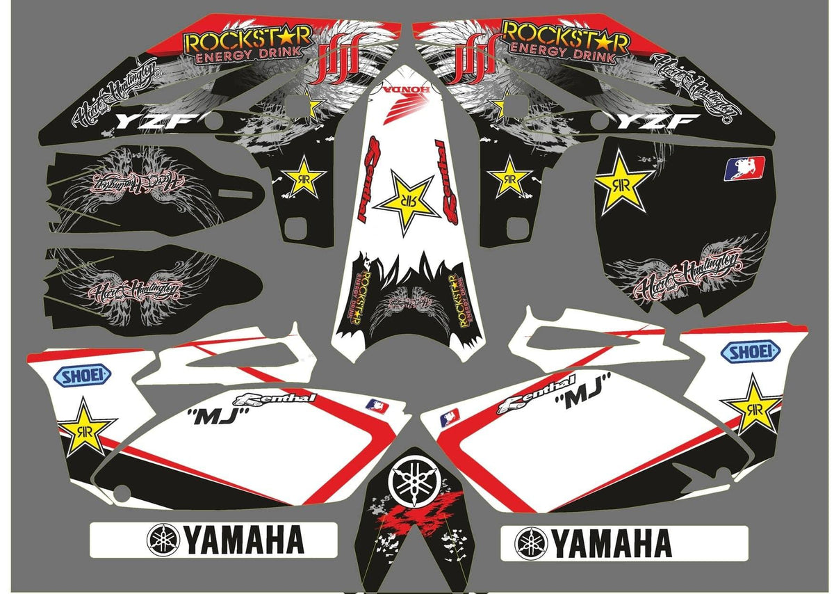 Kit Déco YAMAHA YZF 250 2010-2013 ROCKSTAR RED