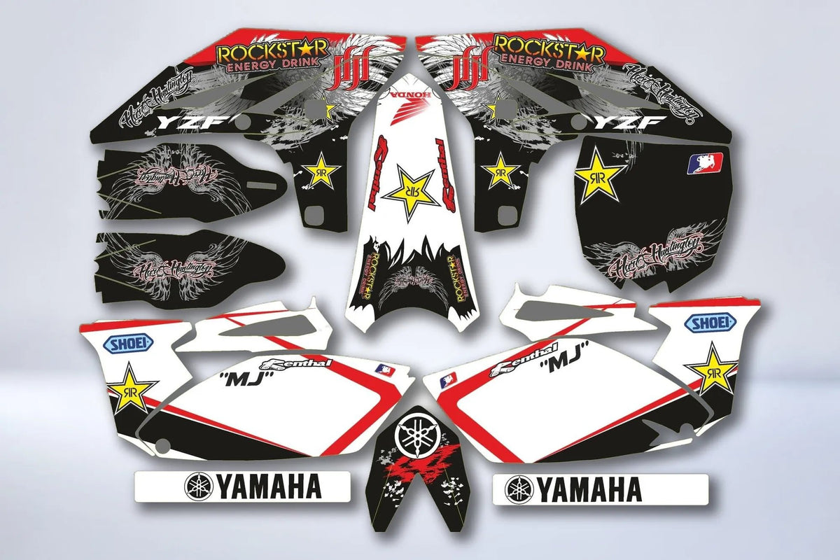 Kit Déco YAMAHA YZF 250 2010-2013 - ROCKSTAR RED