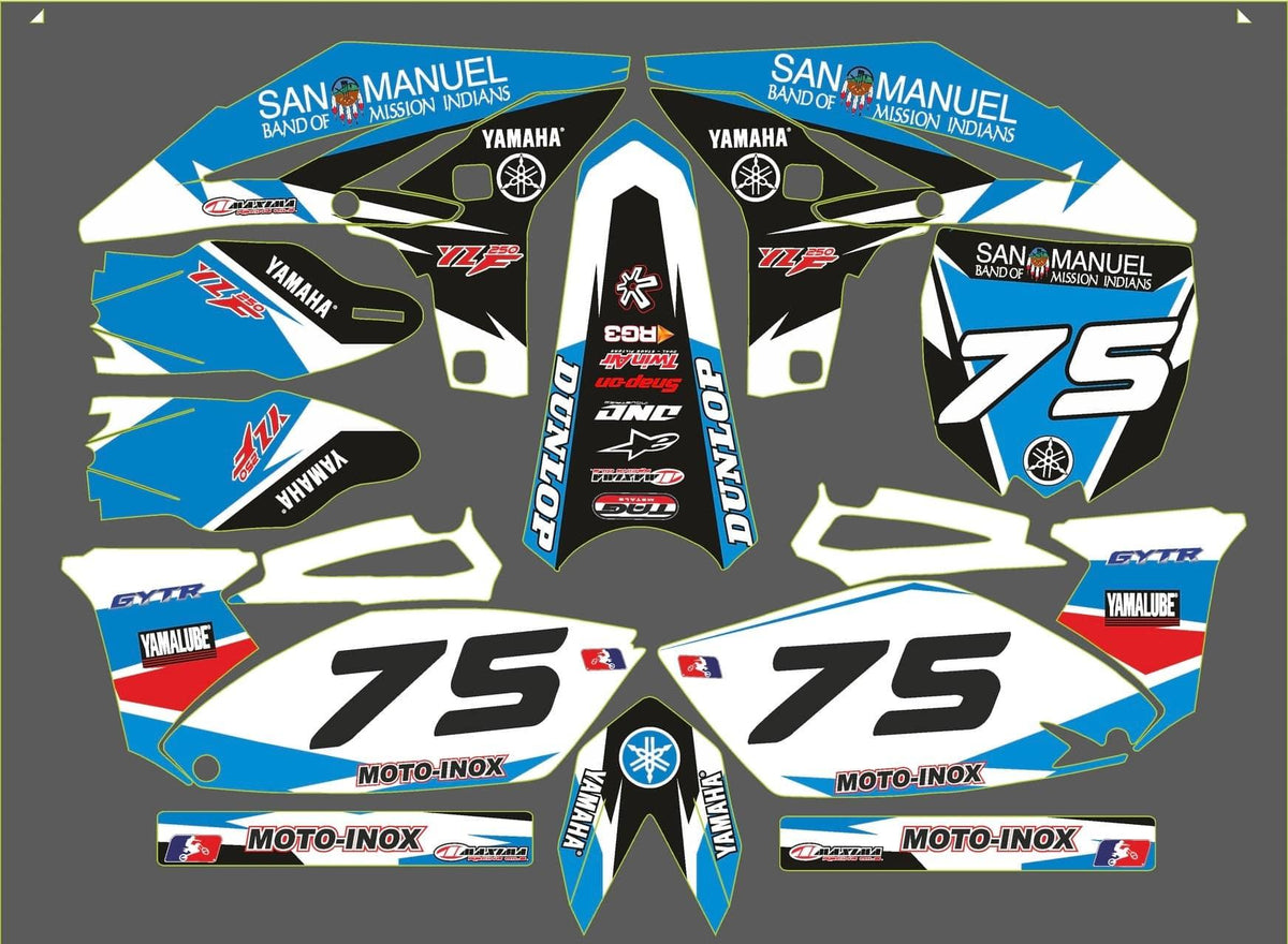 Kit Déco YAMAHA YZF 250 2010-2013 SAN MANUEL
