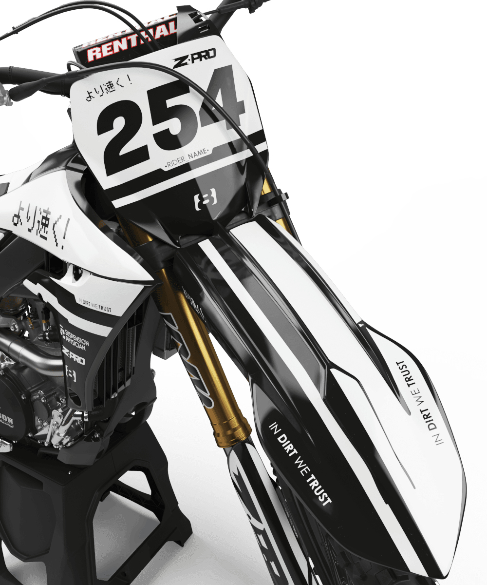 Dekorationskit Yamaha YZF 250 (2019-2021) / 450 (2018-2022) "B&W"