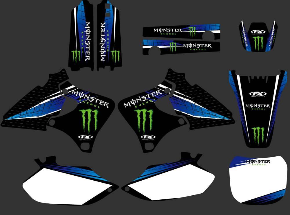 Kit Déco YAMAHA YZF 250 - 426 1998-2002 BLUE MONSTER