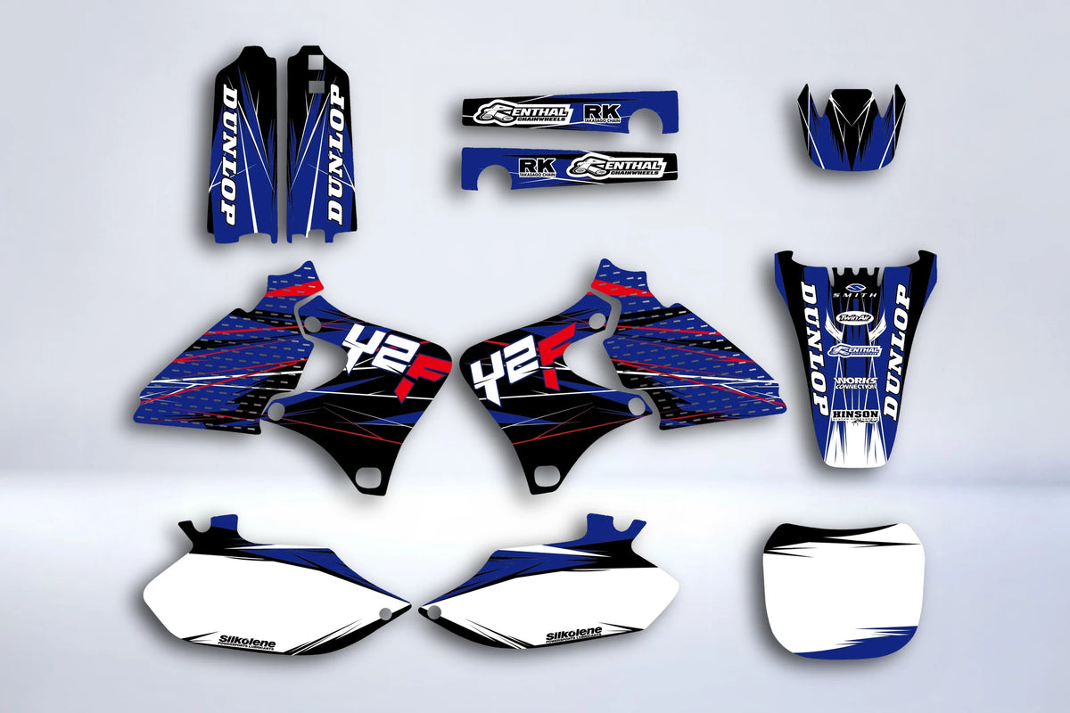kit gráfico YAMAHA YZF 250 - 426 1998-2002 AZUL ROJO