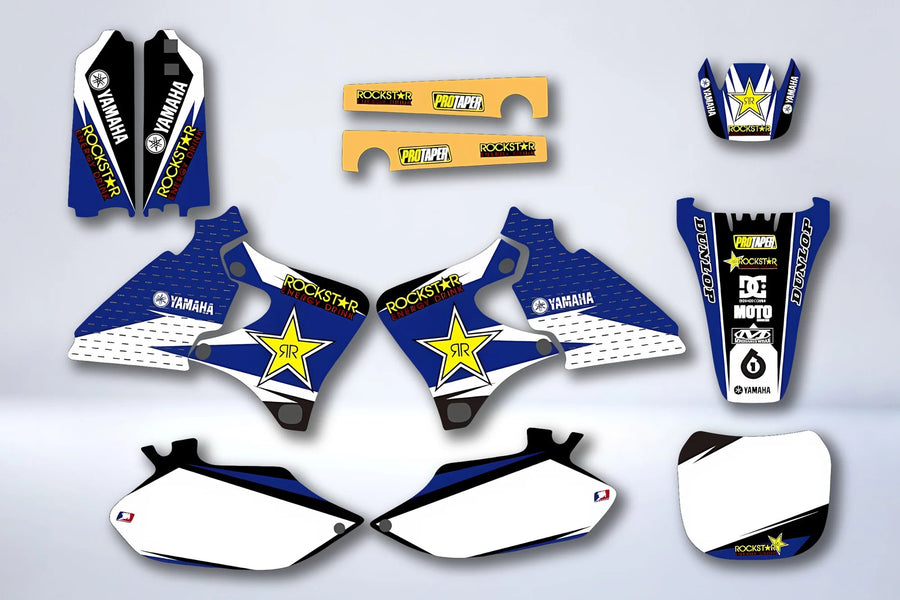 Kit Déco YAMAHA YZF 250 / 426 1998-2002 BLUE ROCKSTAR