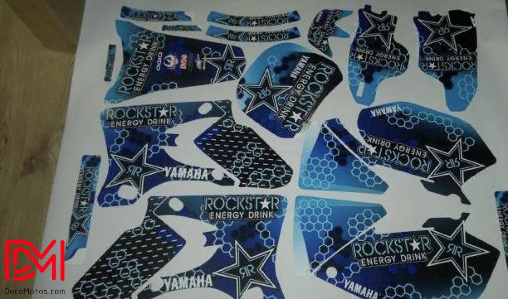 Kit Déco Yamaha YZF 250/450 2003-2005 - ROCKSTAR BLUE