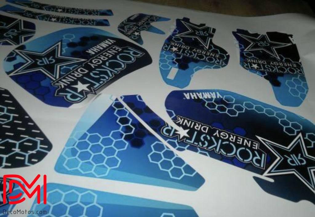 Kit Déco Yamaha YZF 250/450 2003-2005 - ROCKSTAR BLUE