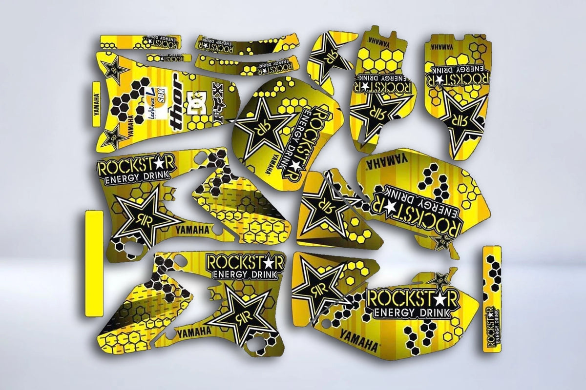 Dekor-Kit YAMAHA YZF 250-450 2003-2005 - ROCKSTAR GELB