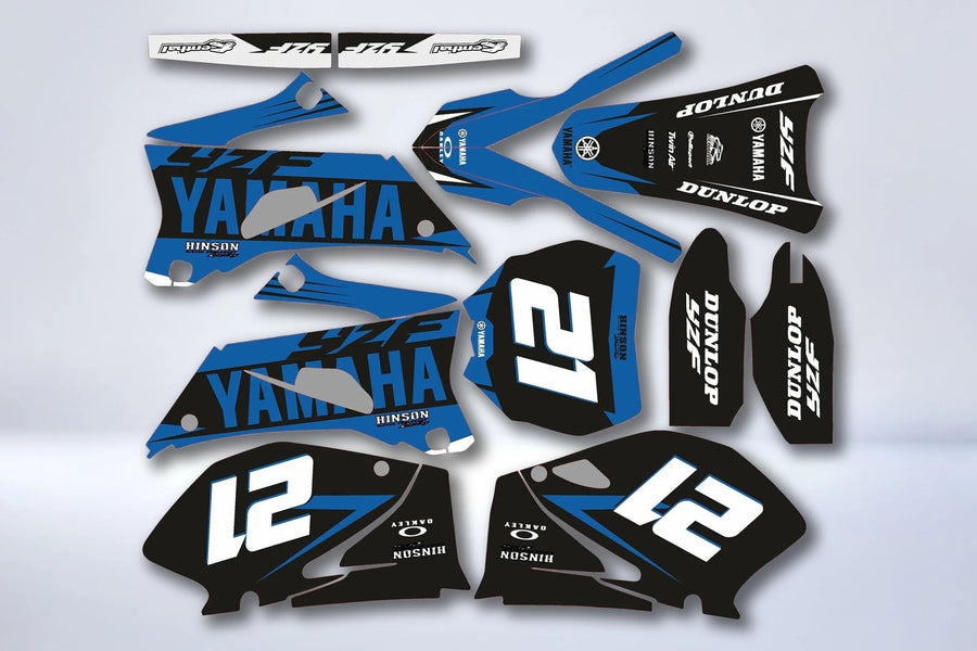 Kit Déco YAMAHA YZF 250-450 2006-2009 - BLUE SIMPLE