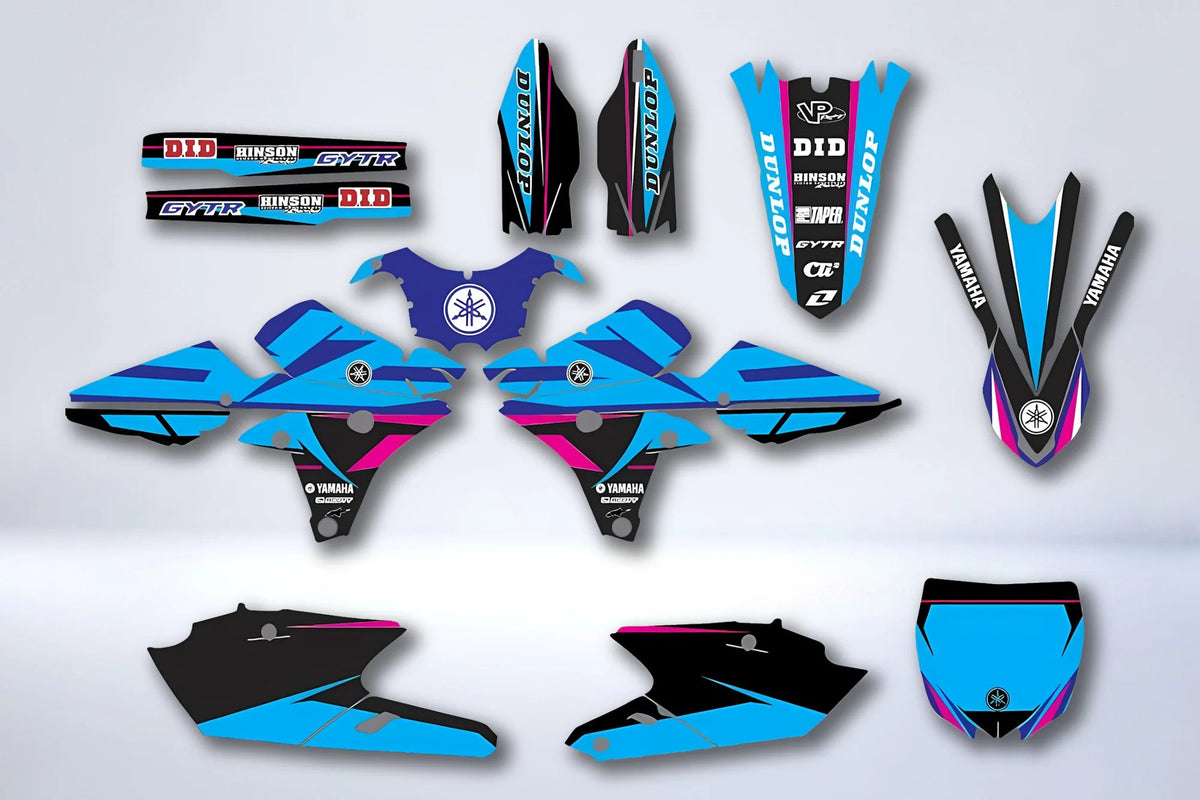 Graphics kit YAMAHA YZF 250-450 2014-2017 TURQUOISE