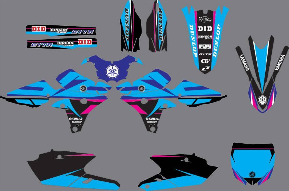 Dekor-Kit YAMAHA YZF 250-450 2014-2017 TÜRKIS