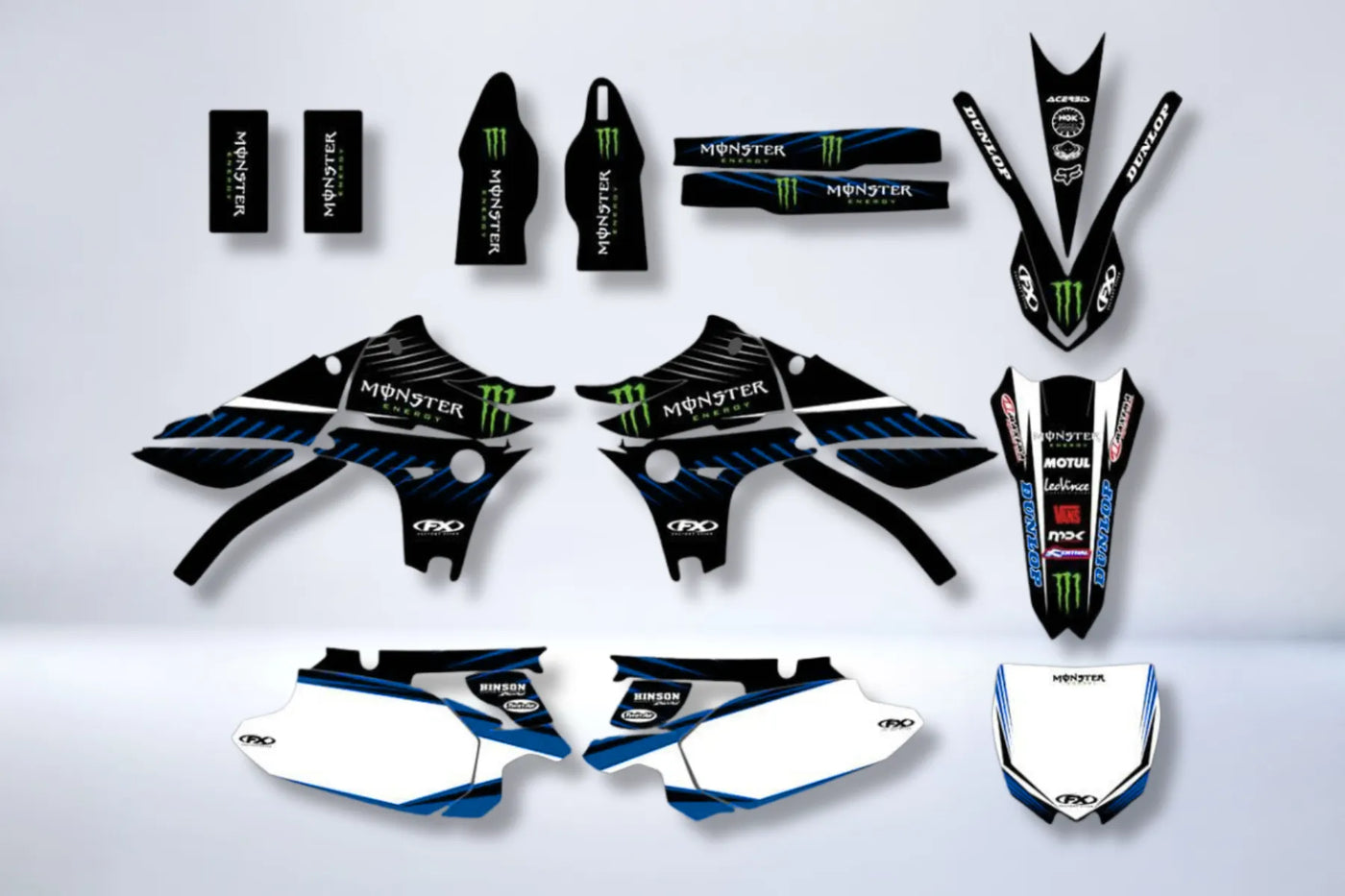 Kit Déco YAMAHA YZF 450 2010-2013 - BLUE MONSTER