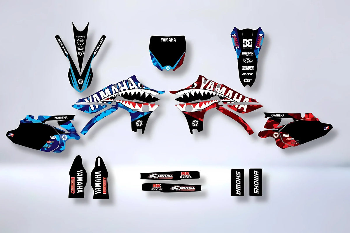 Dekor-Kit YAMAHA YZF 450 2010-2013 - BLAU ROT
