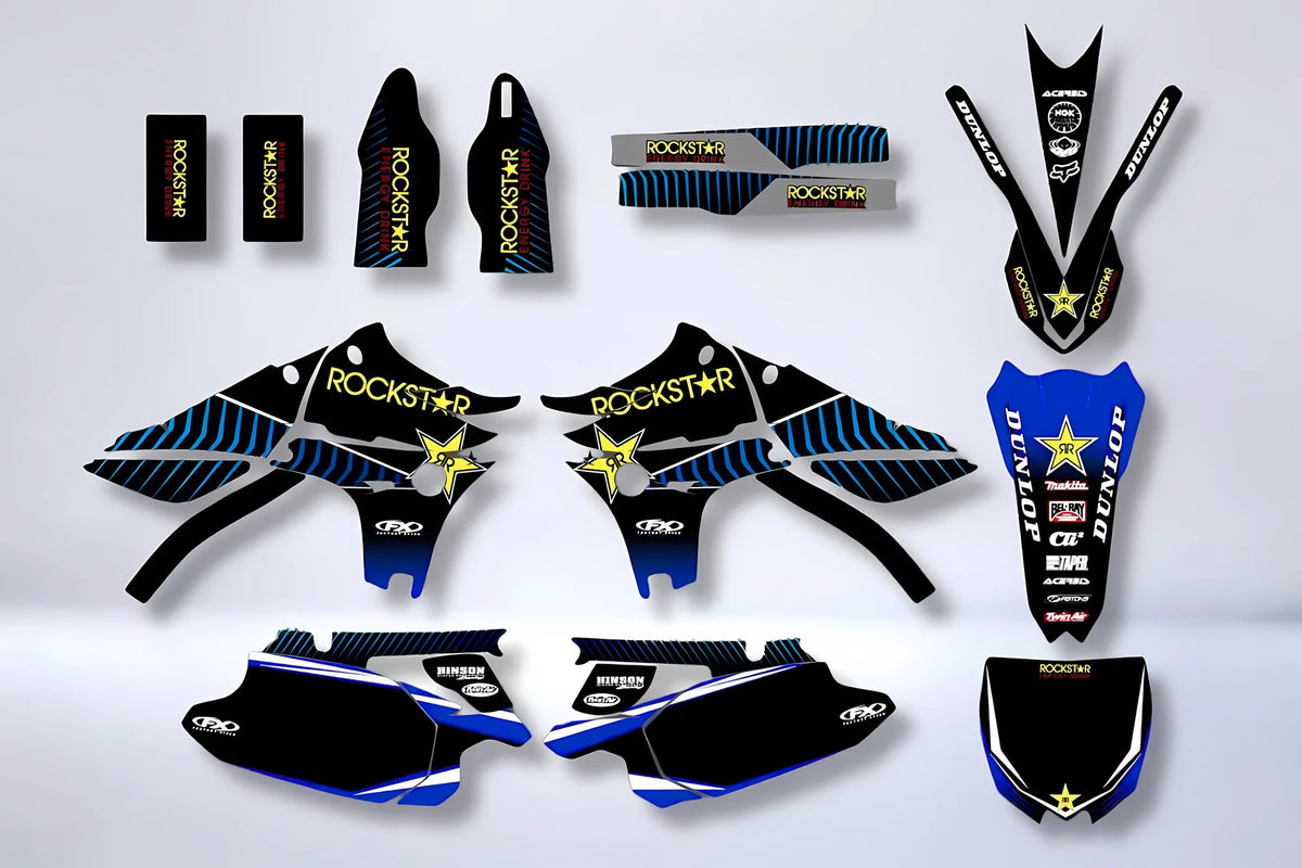 Graphics kit YAMAHA YZF 450 2010-2013 - ROCKSTAR BLUE