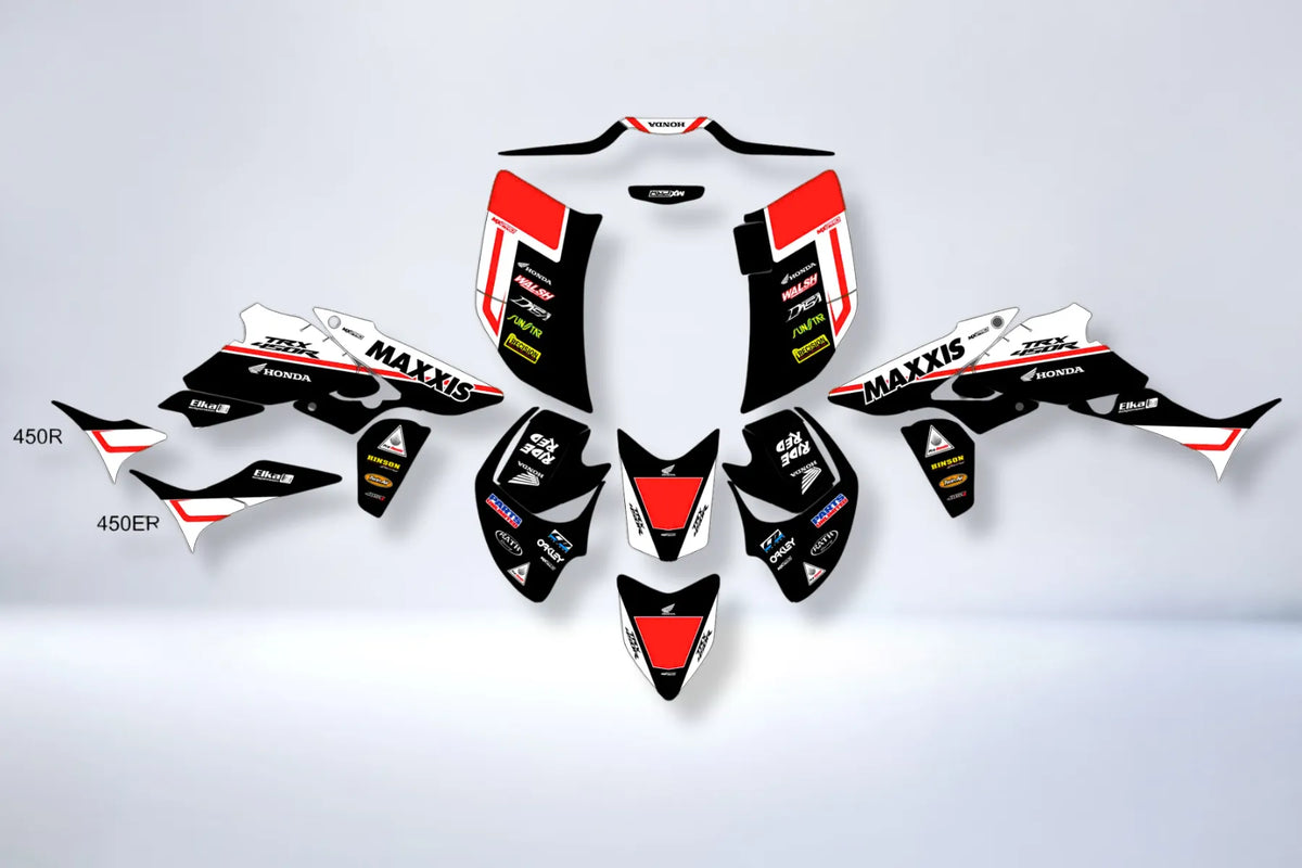graphics kit HONDA TRX 450 450R 450ER - RIVETIX