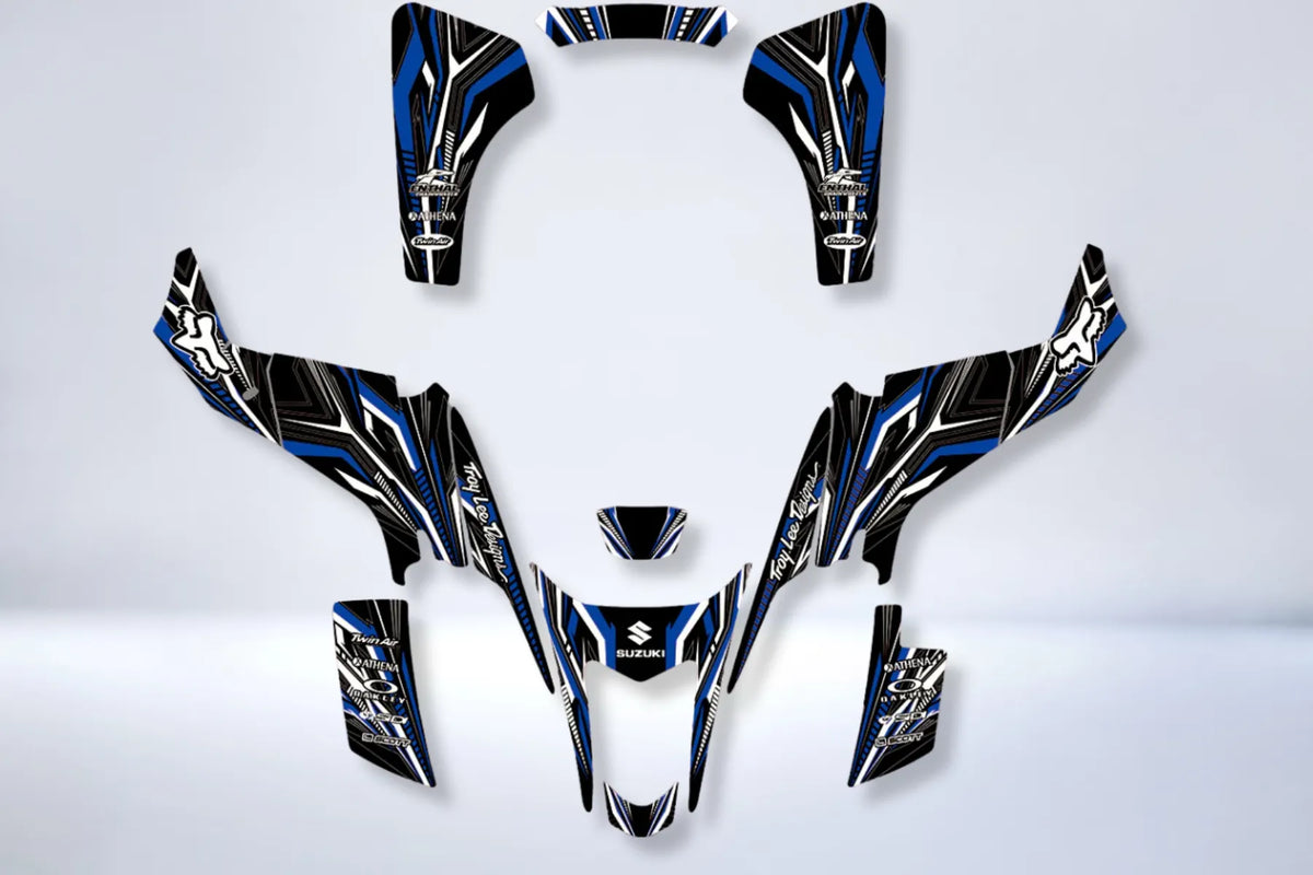 graphics kit SUZUKI LTZ 400 2003-2008 FOX BLUE (carburetor model)