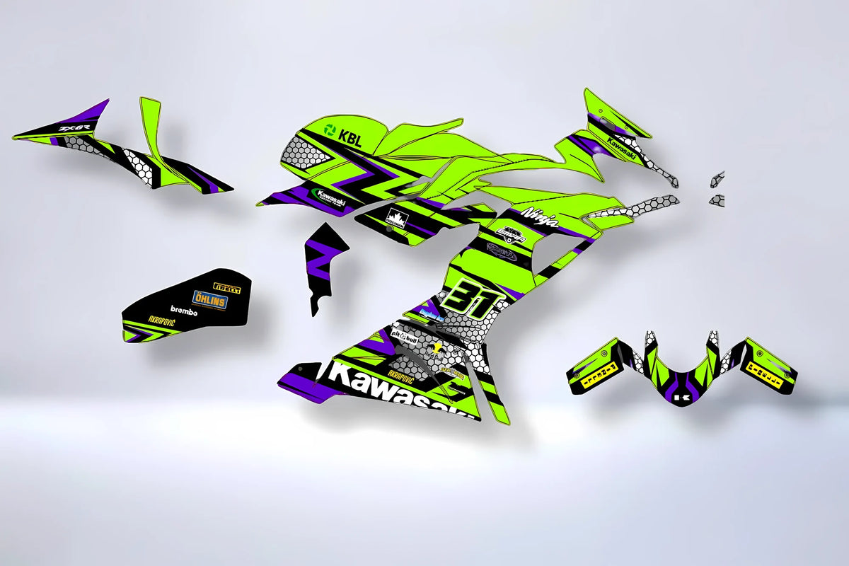 Kit Déco KAWASAKI NINJA ZX-6R 2019-2023 - VALTRON