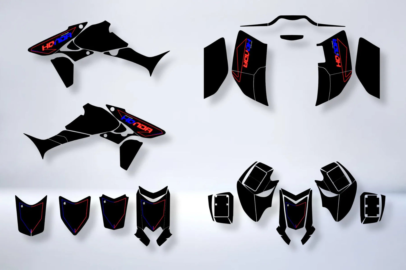 Dekor-Kit HONDA TRX 450 450R 450ER - KRYPTX