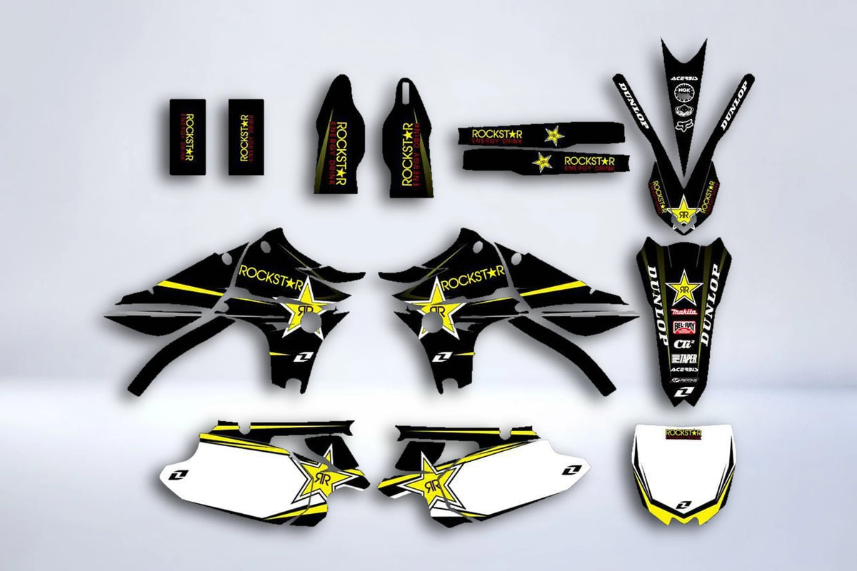 graphics kit YAMAHA YZF 450 2010-2013 - ROCKSTAR YELLOW