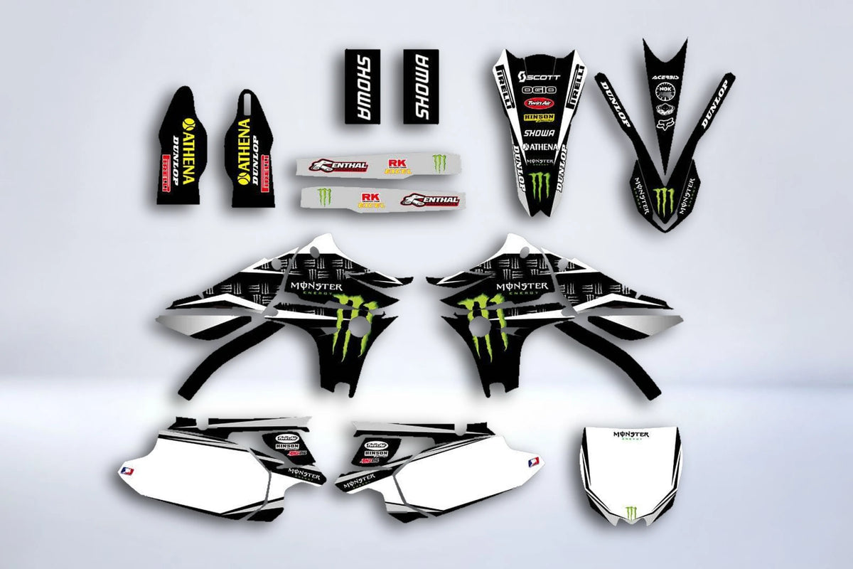 Kit Déco YAMAHA YZF 450 2010-2013 - WHITE MONSTER