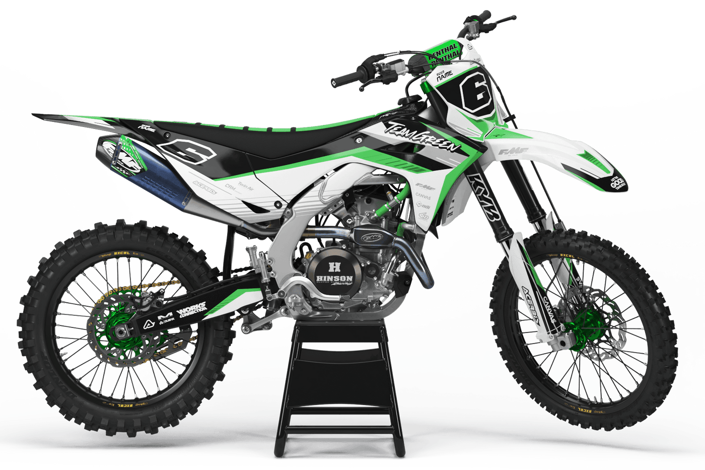 Kit Déco KAWASAKI KXF 250 2025 & KXF 450 2024-2025 - Greenspirit