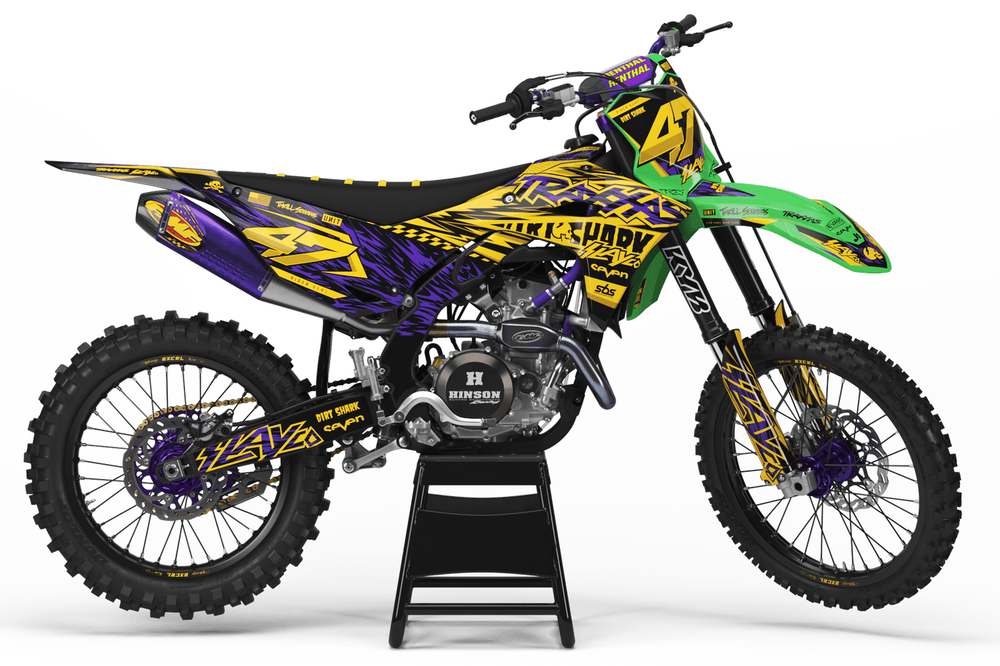Dekor-Kit KAWASAKI KXF 250 2025 & KXF 450 2024-2025 - Traxxas