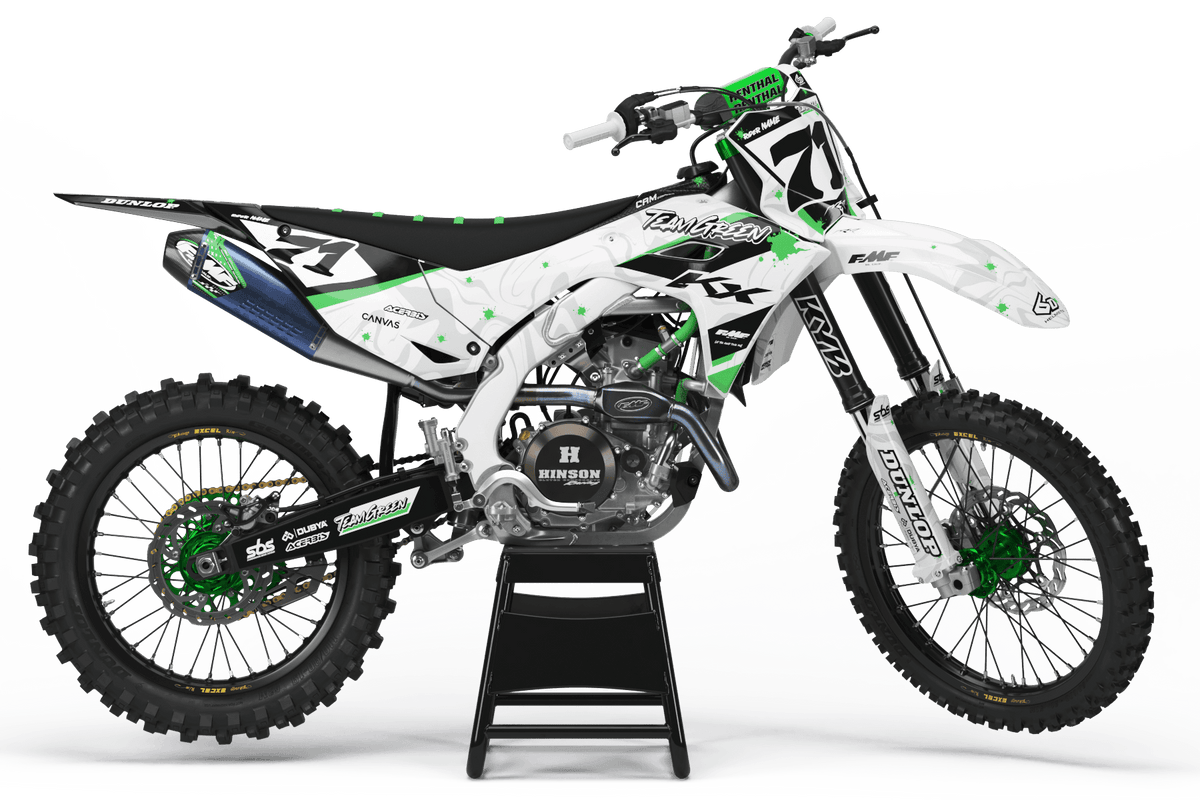 Kit Déco KAWASAKI KXF 250 2025 & KXF 450 2024-2025 - SpottedGreen