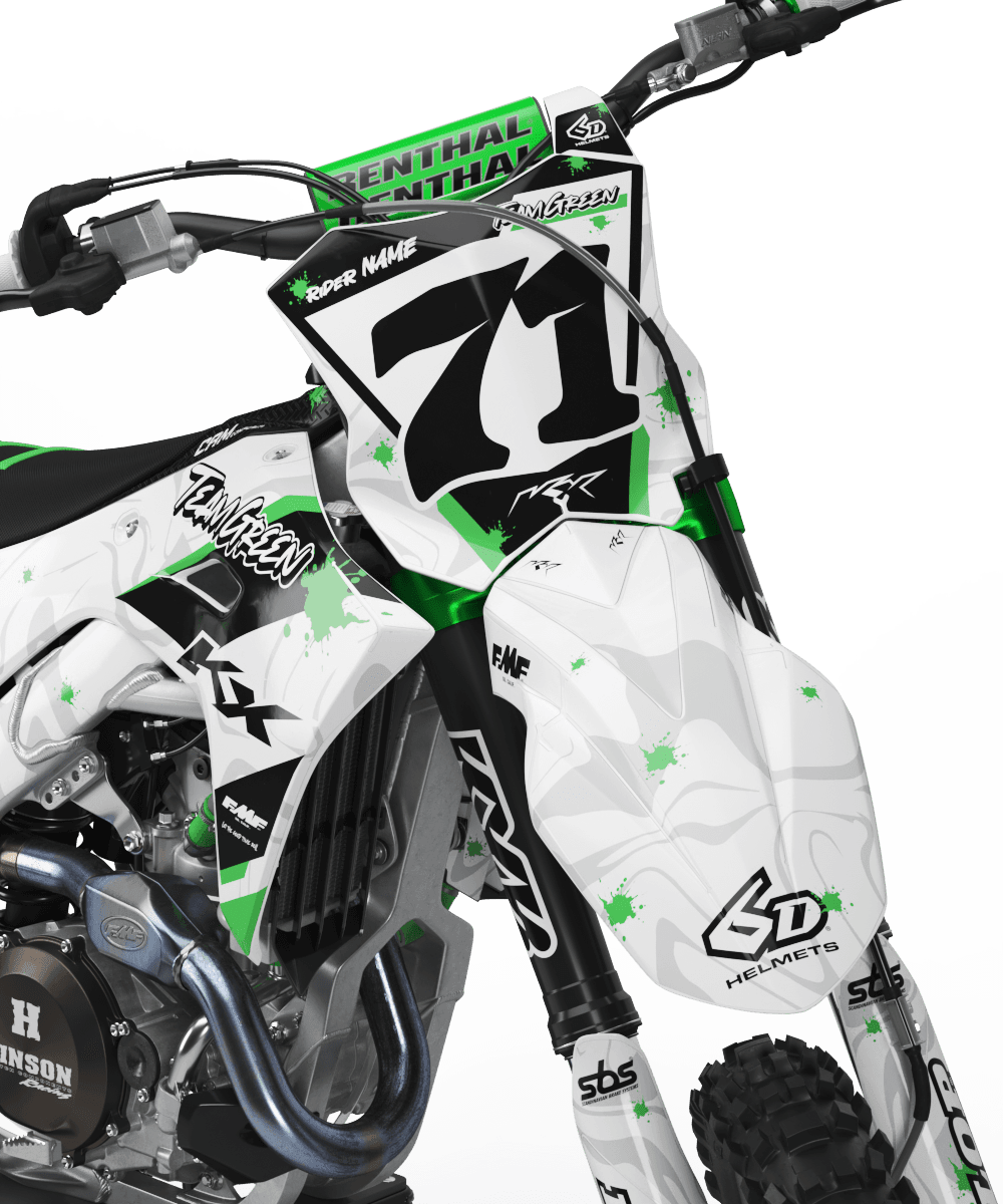 Kit Déco KAWASAKI KXF 250 2025 & KXF 450 2024-2025 - SpottedGreen